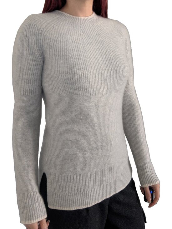 Sweaters - Boden Cashmere Light Gray Sweater Crew Neck Ribbed | S